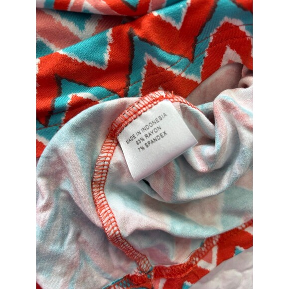 Joyous & Free Pink Teal Studded Striped Sleeveless Long Maxi Dress size Medium - Picture 5 of 6